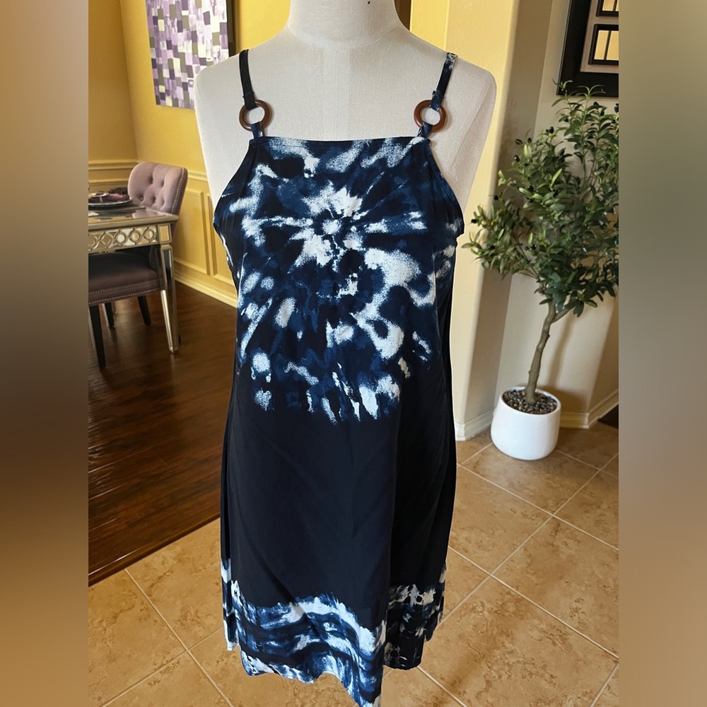 Tie-Dye Spaghetti Strapped Dress
